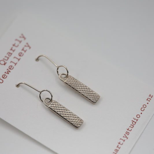 Contemporary Style Textured Earrings