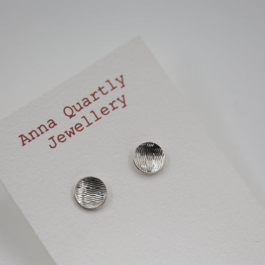 Silver Stud Earrings Large