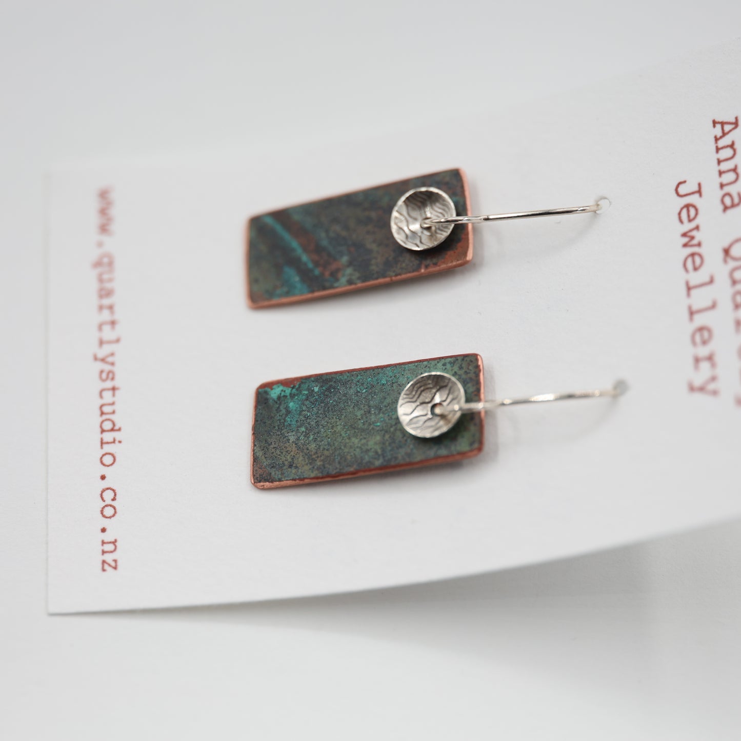 Natural Patina-Rectangle with Vintage Silver