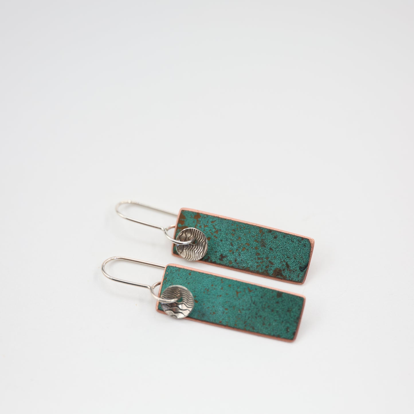 Natural Patina-Rectangle with Vintage Silver