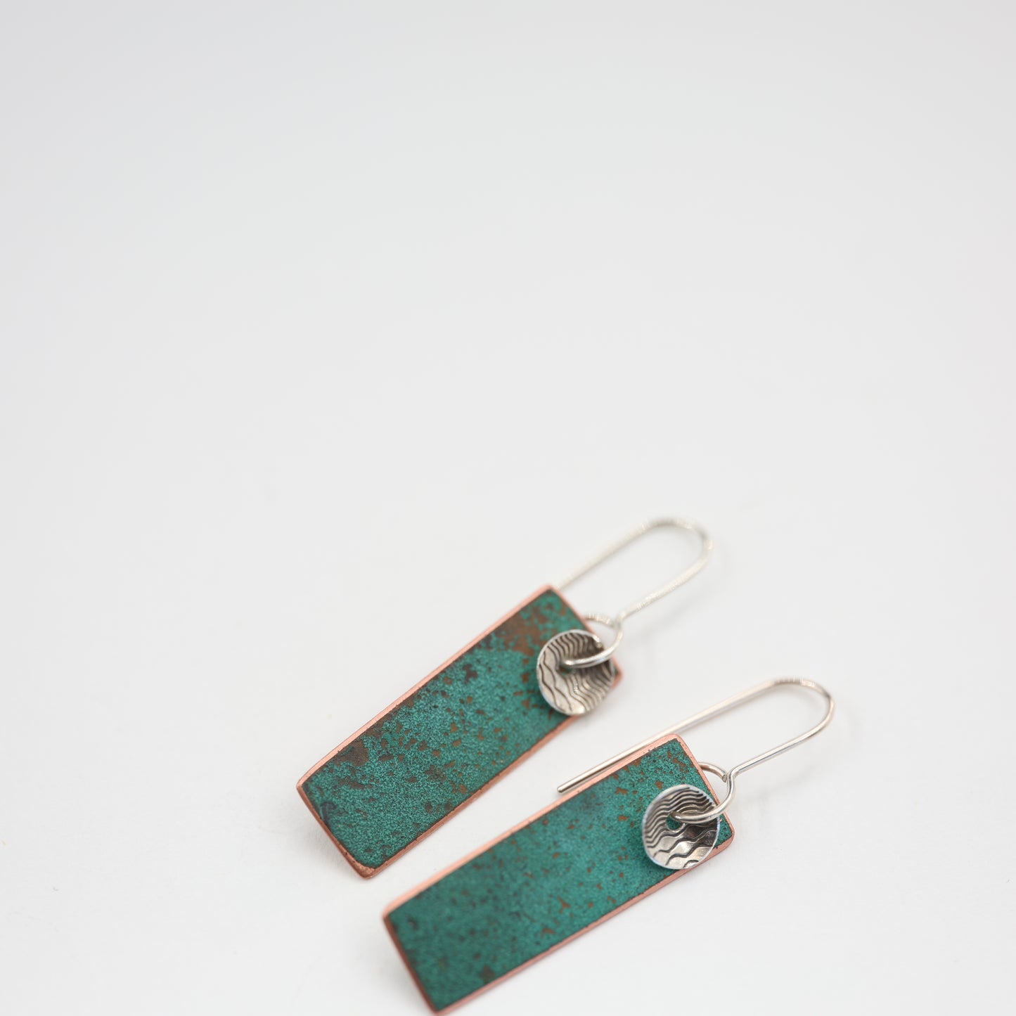 Natural Patina-Rectangle with Vintage Silver