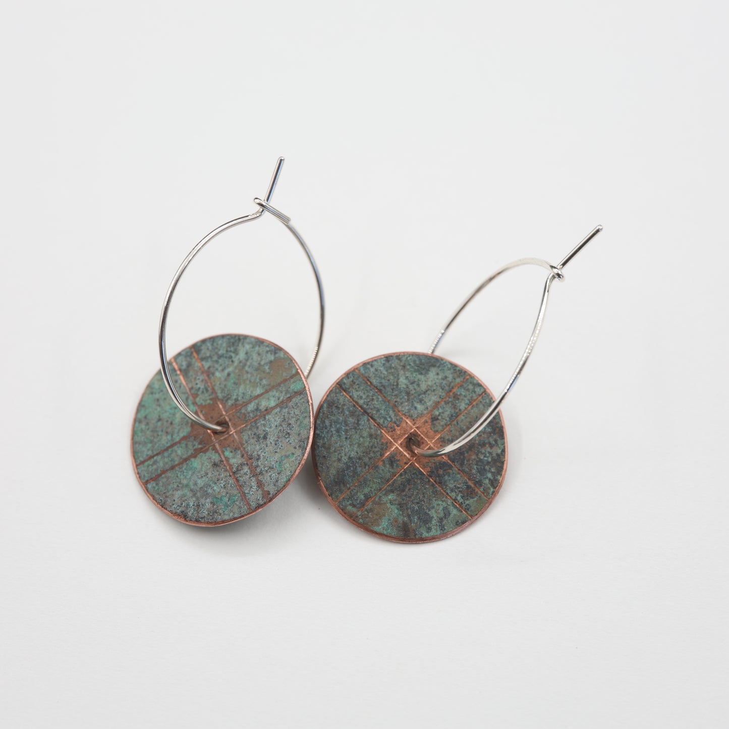 Natural Patina Design-Hoops