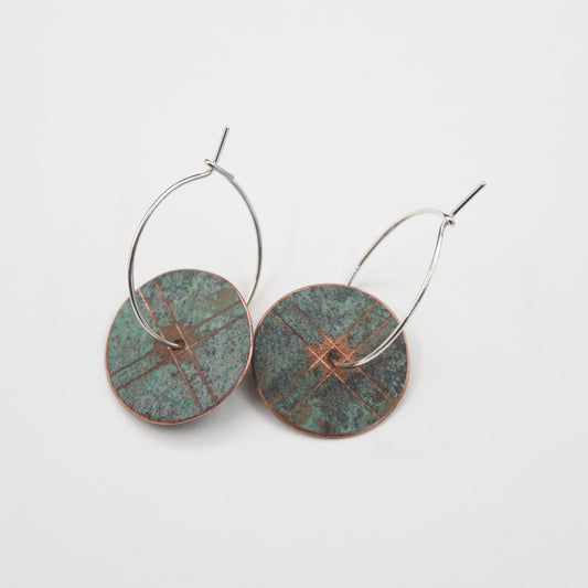 Natural Patina Design-Hoops