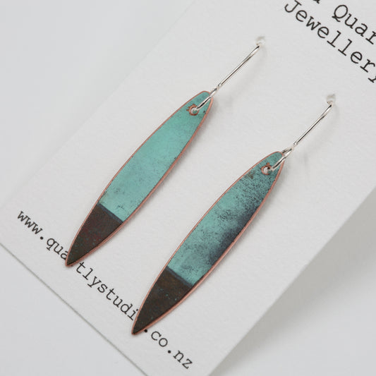 Natural Patina Design-Narrow Leaf Blue