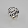 Grid Pattern - Contemporary Style Ring