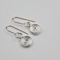 Swirling Circles - Silver Earrings