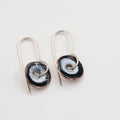 Black & White Enamel Earrings / Medium