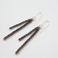 Copper Wire plait - Double Earrings