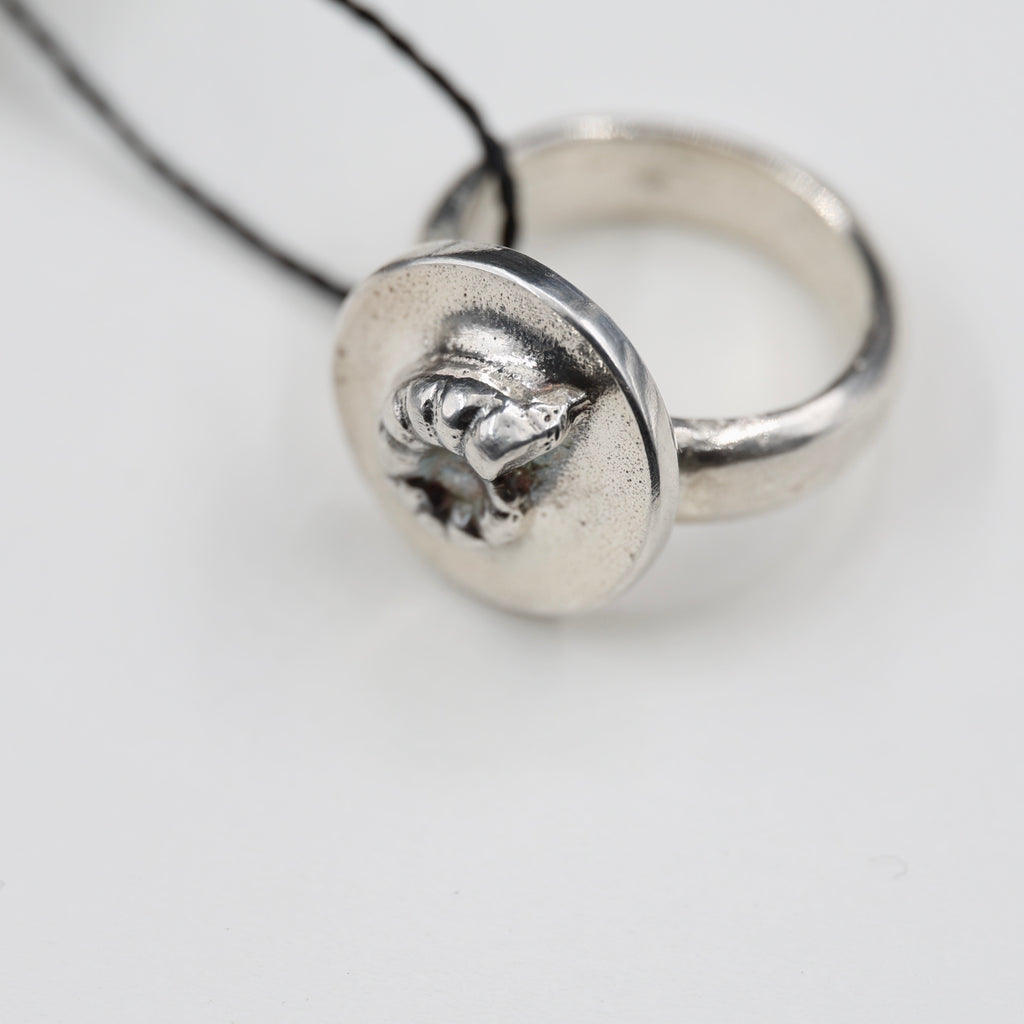 Spirula Spirula Shell Imprinted Ring - Small