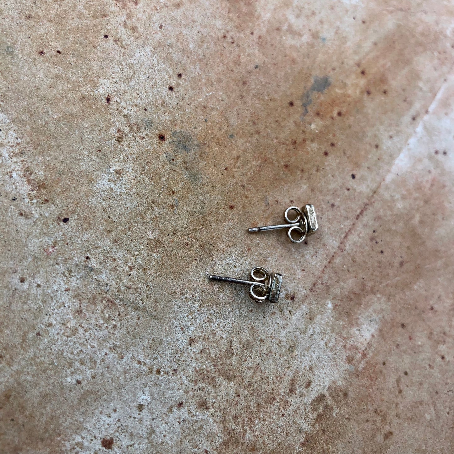 Contemporary Stud Earrings Square