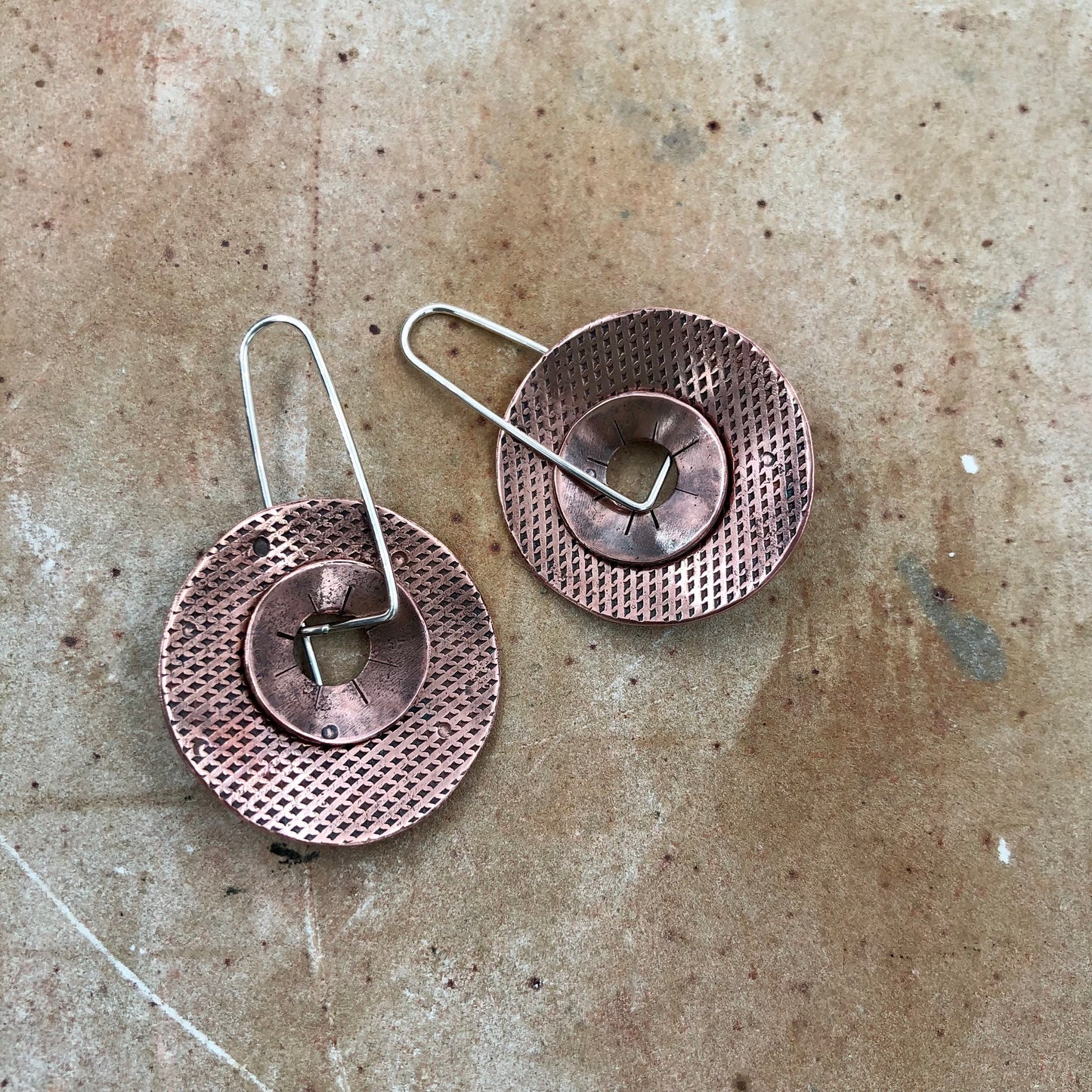 Chunky Copper Circles