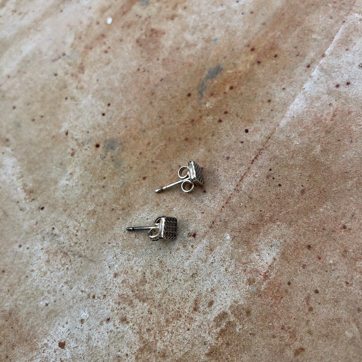 Contemporary Stud Earrings Square