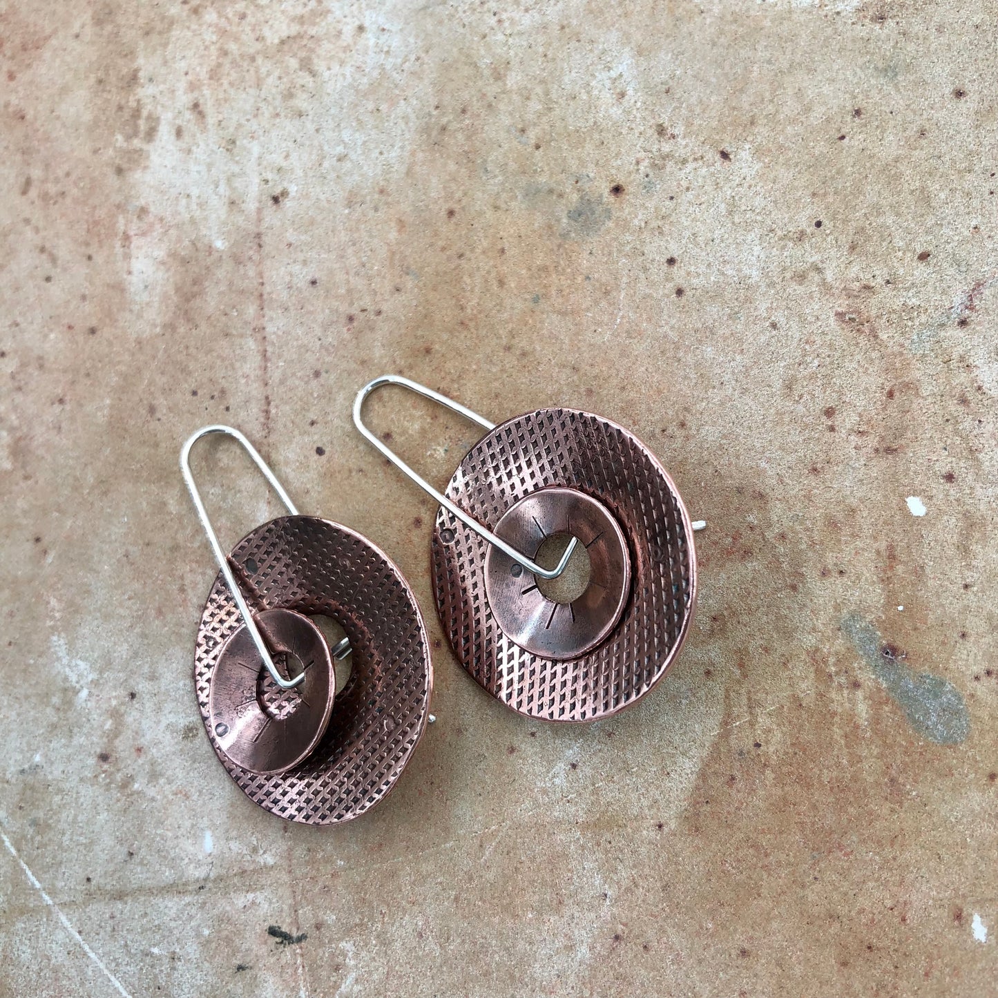 Chunky Copper Circles