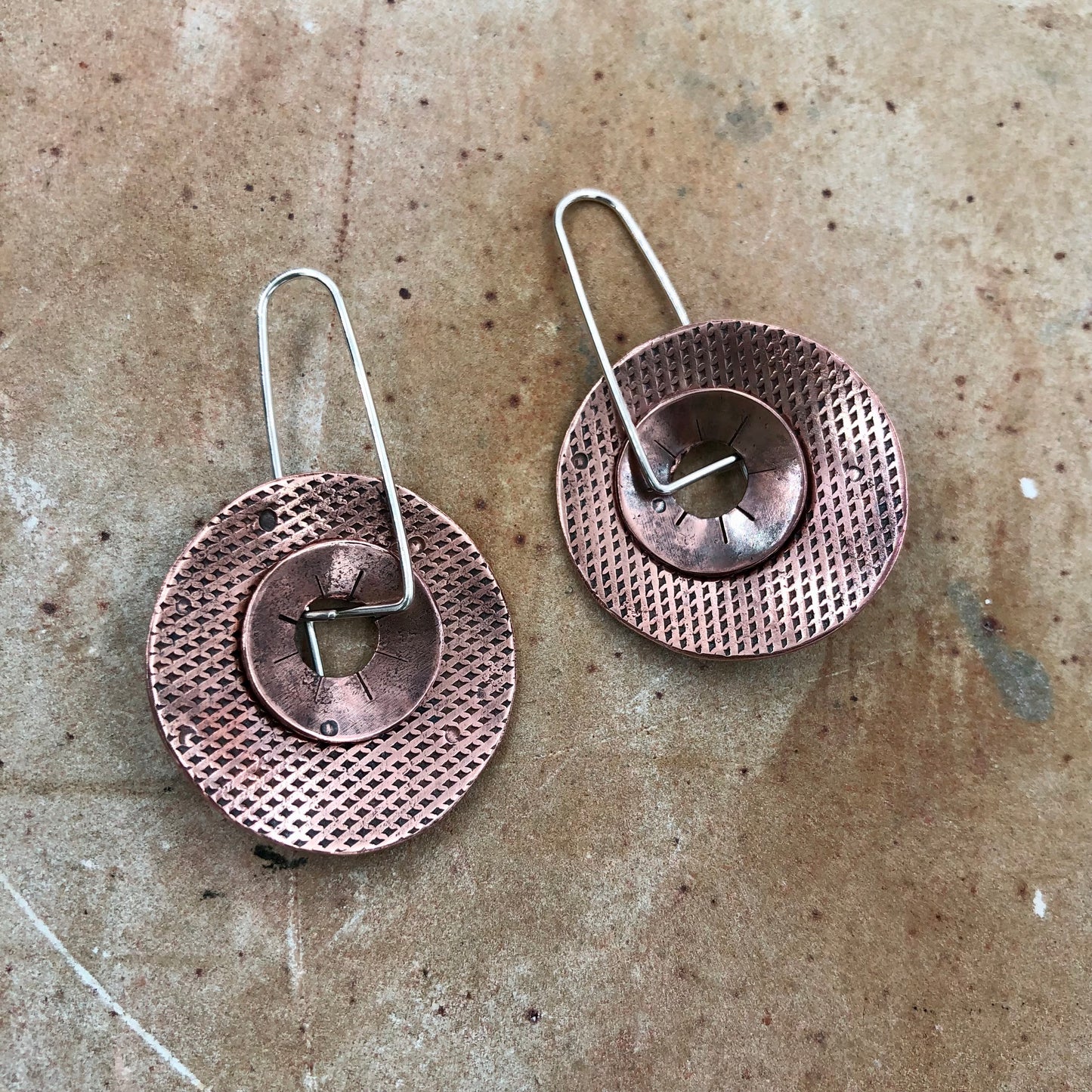 Chunky Copper Circles