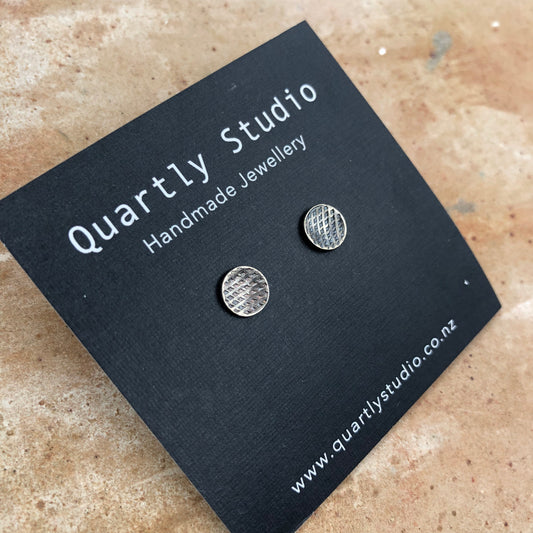 Contemporary Stud Earrings Round