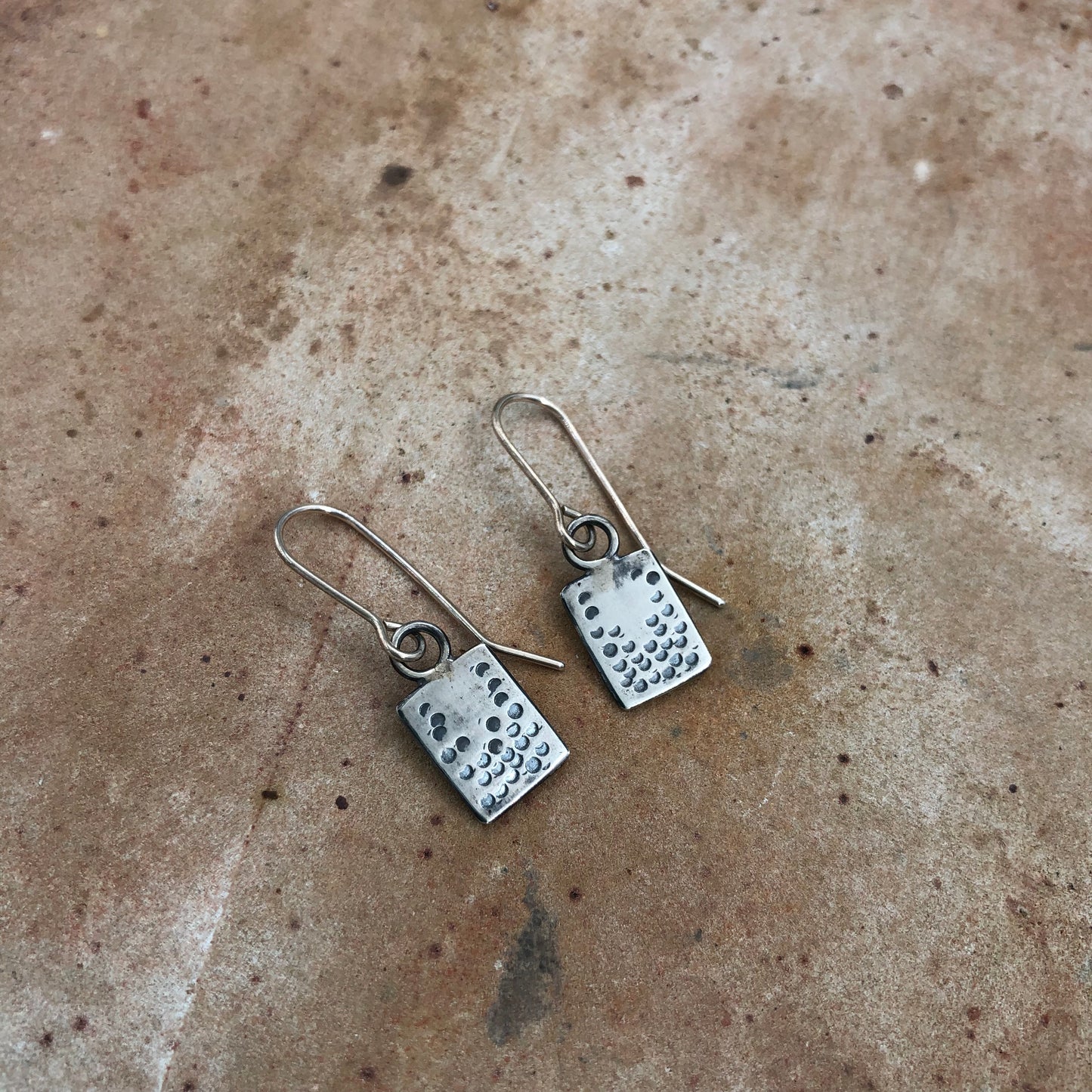 Dotted Silver Squares