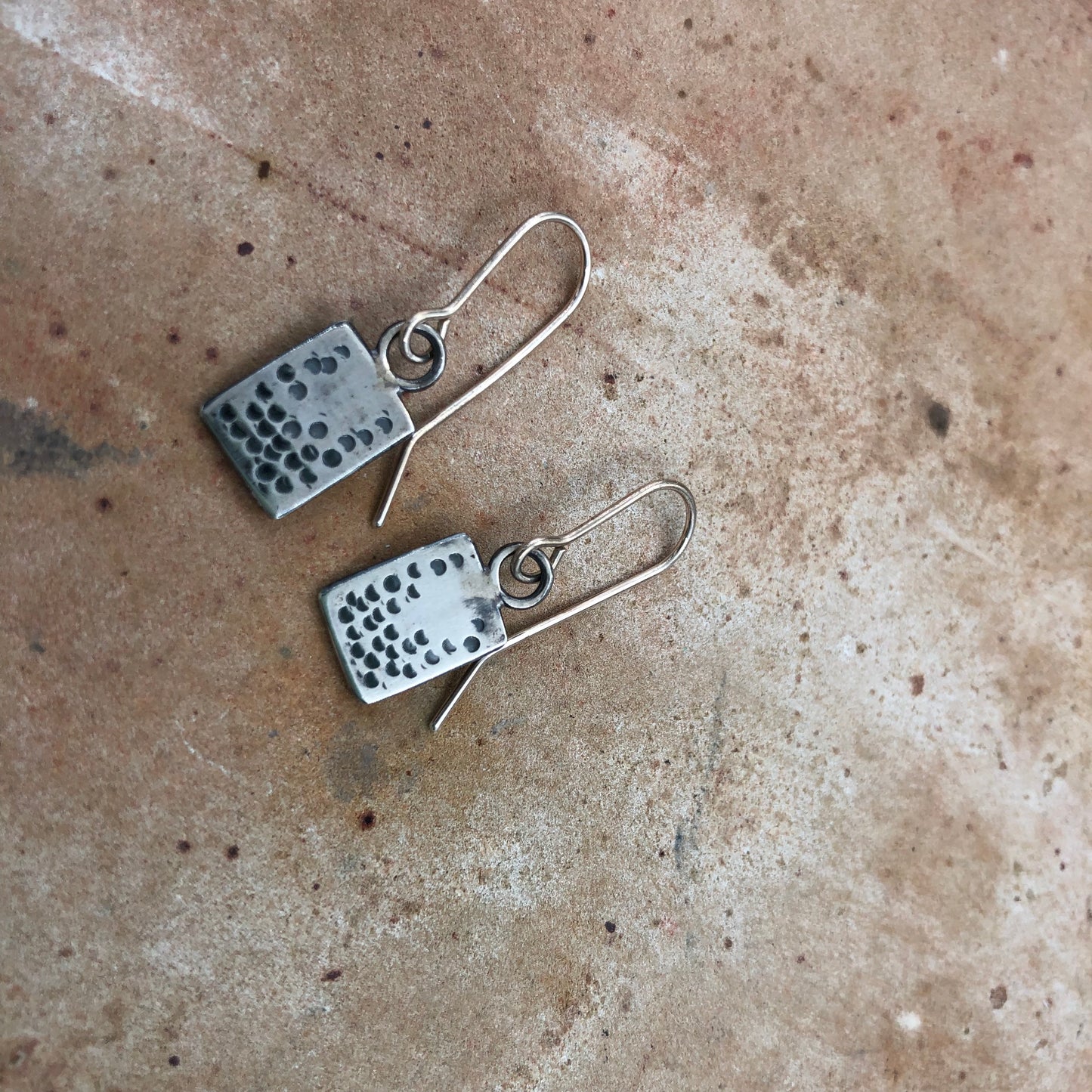 Dotted Silver Squares