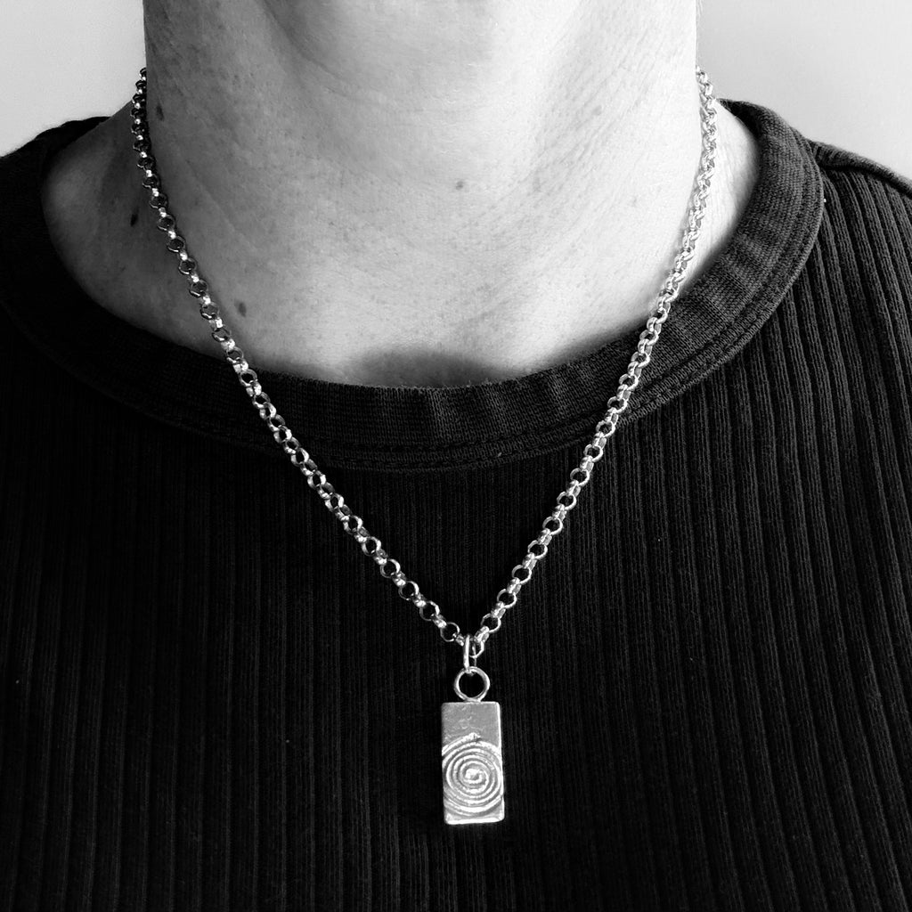 Silver Swirl Necklace